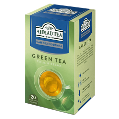 2621 Чай Зеленый  без кофеина, р/п  с ярлыком 20х1,5г в фольге